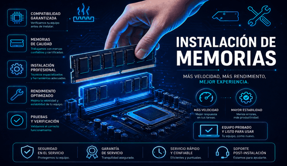 Instalación de Memorias
