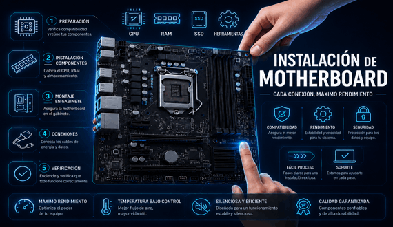 Instalación de Motherboard 